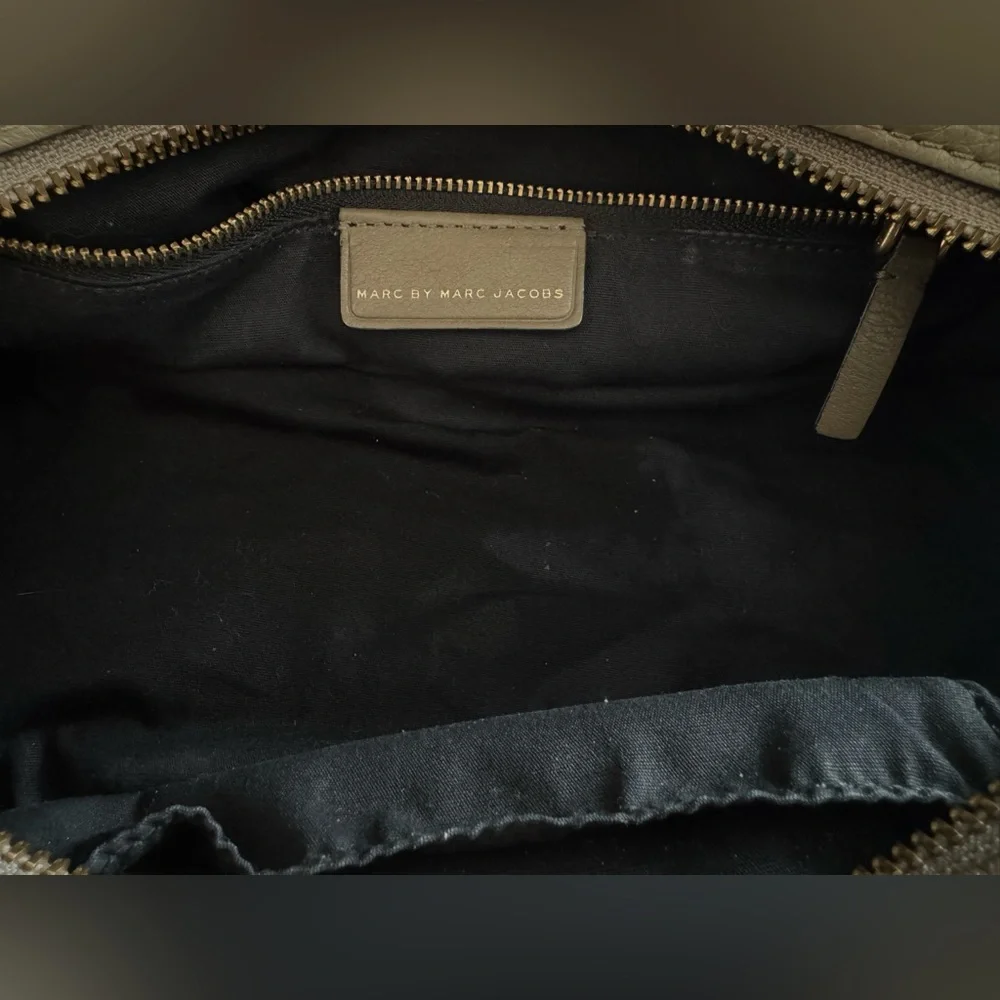 Marc Jacobs Brown Pebbled Leather Satchel with adjustable Shoulder Strap